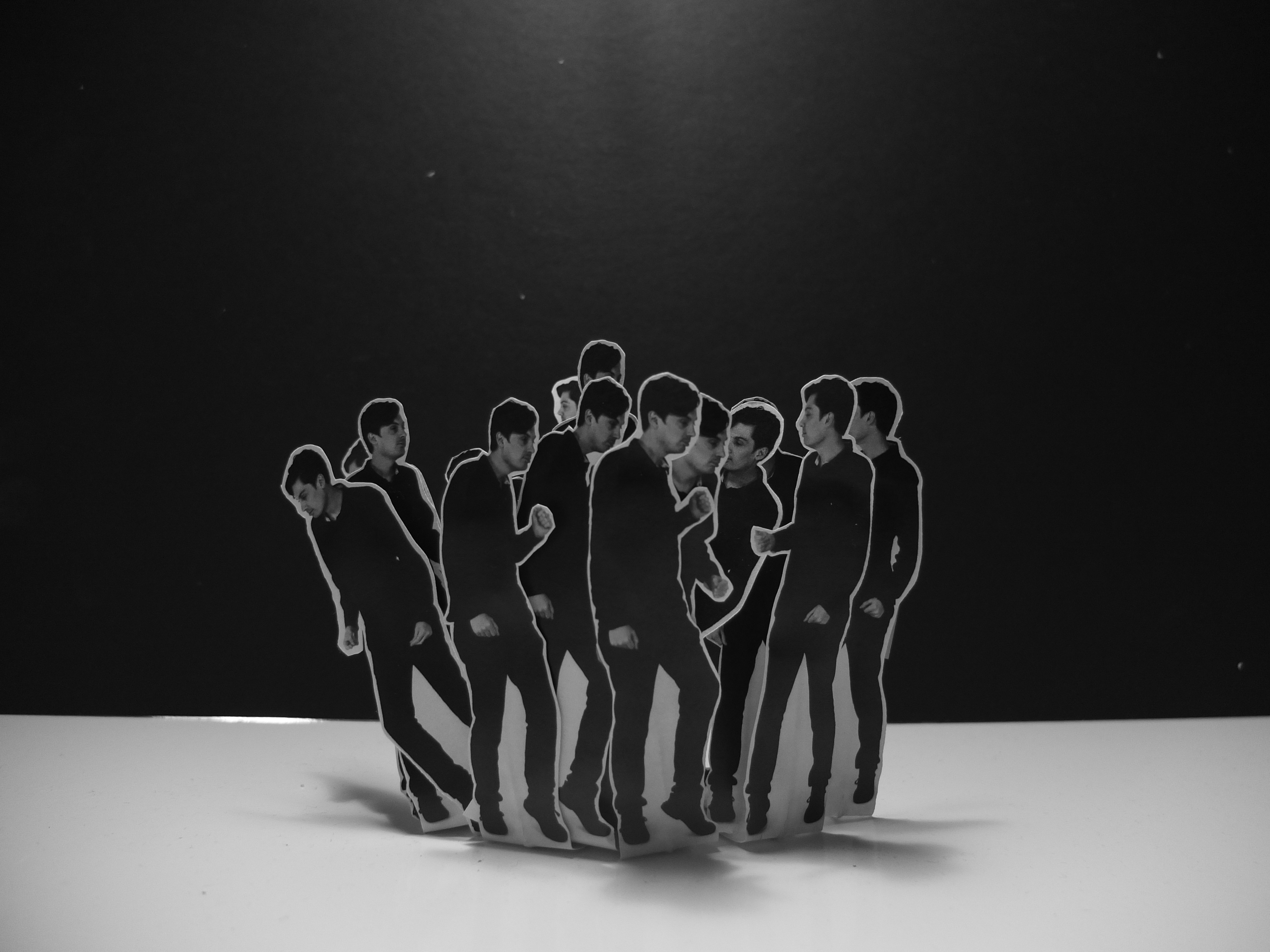 Edward Schmidt IV — paper cutout self-portrait bouquet